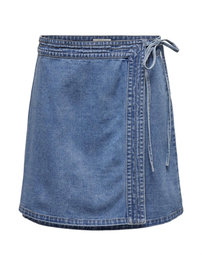 Villa Wrap Tie Denim Nederdel - Only